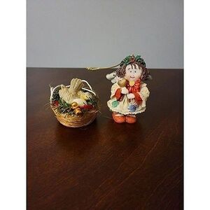 Vintage Angel and Dove Christmas Ornaments